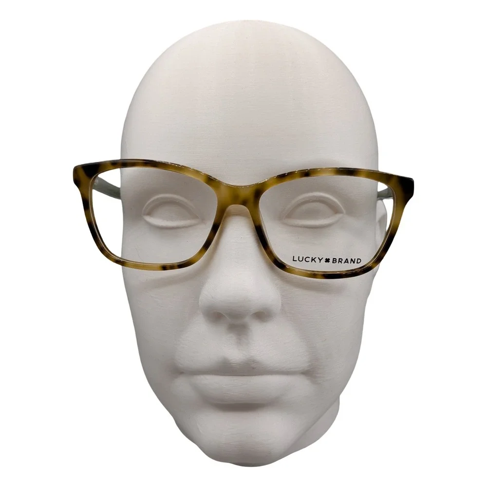 Lucky Brand D214 Tortoise Eyeglasses Green‎ Frames 55/15/140 Rectangular NEW